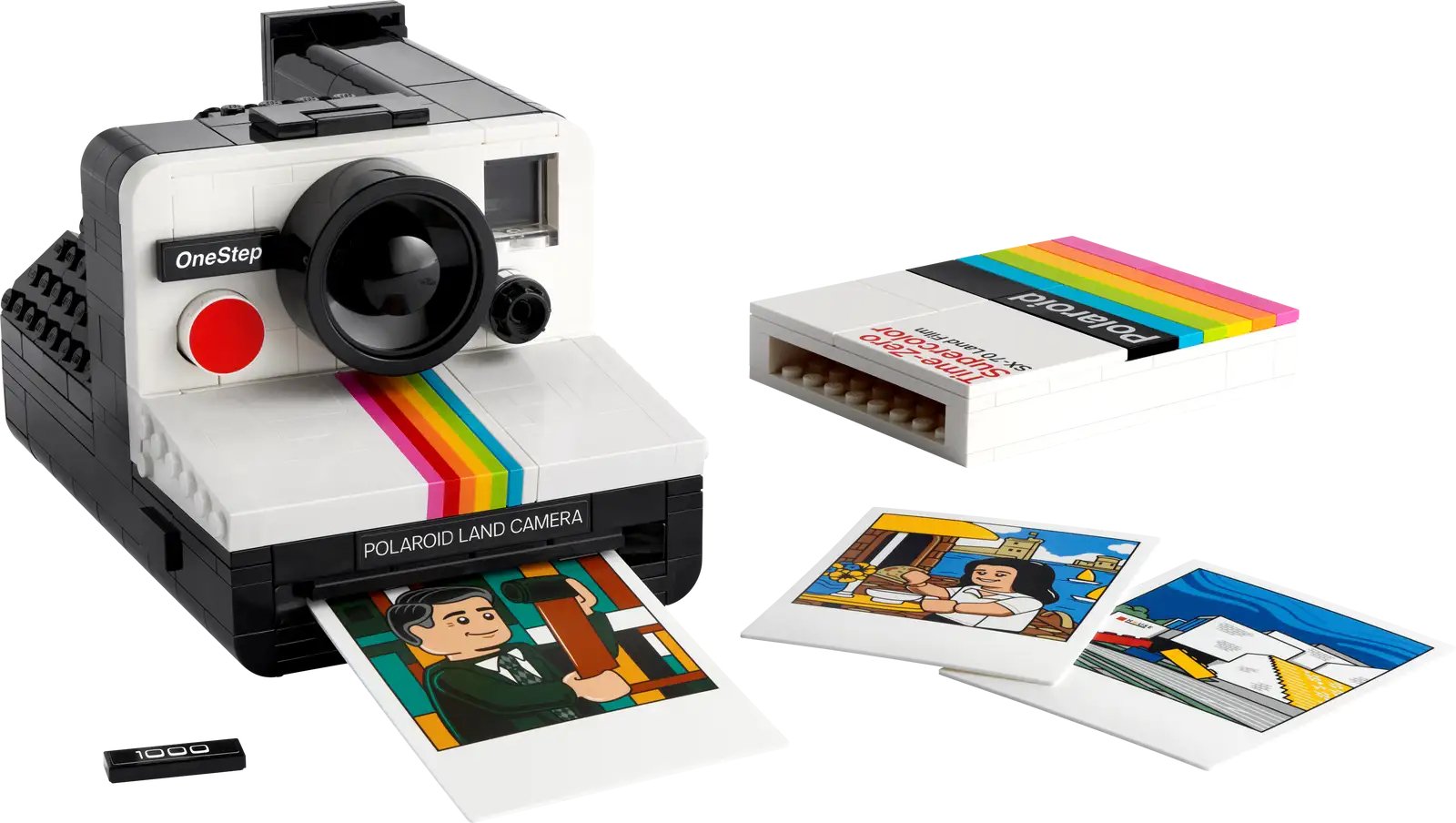 Get nostalgic with this Lego Polaroid camera which 'prints' photos
